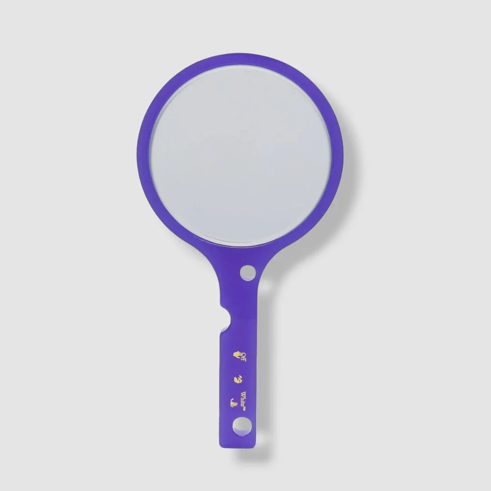 $350 Off-White Purple Meteor Logo-Print Hand Mirror